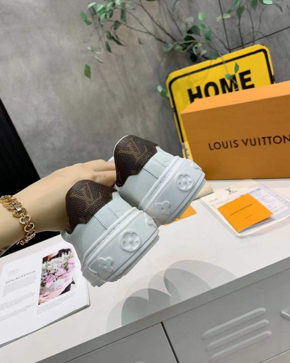 Louis Vuitton Time Out Sneaker White For Women LV