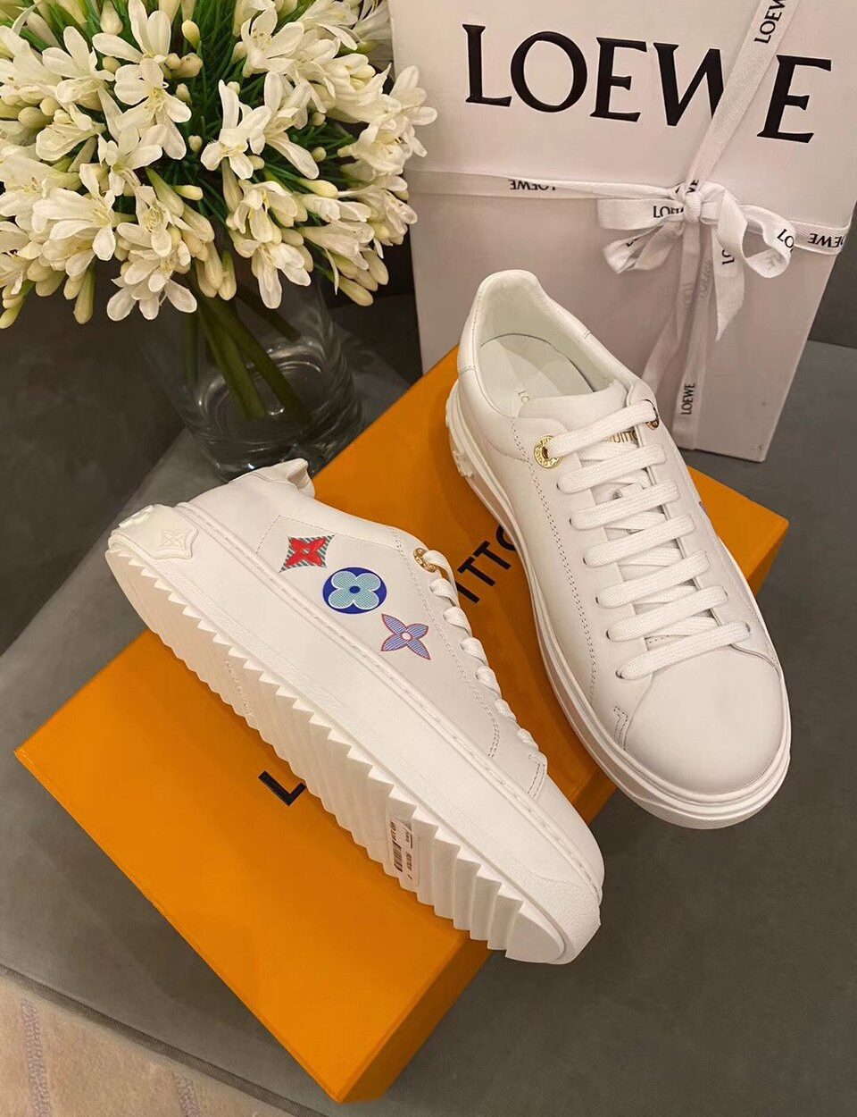 Louis Vuitton Time Out Sneaker White For Women LV