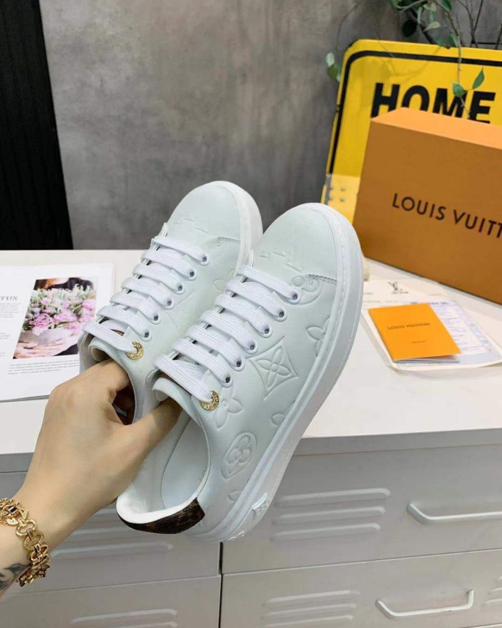 Louis Vuitton Time Out Sneaker White For Women LV