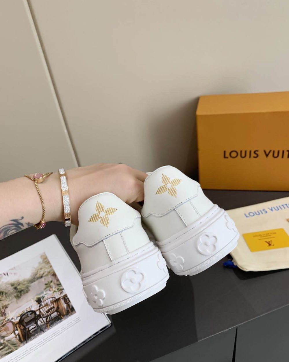 Louis Vuitton Time Out Sneaker White For Women LV
