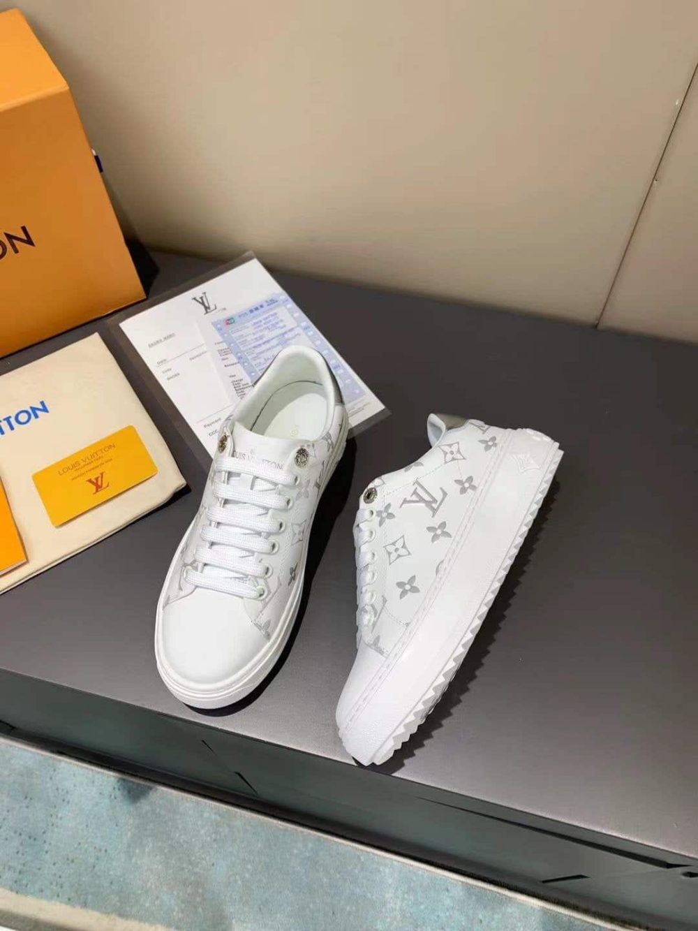 Louis Vuitton Time Out Sneaker White For Women LV