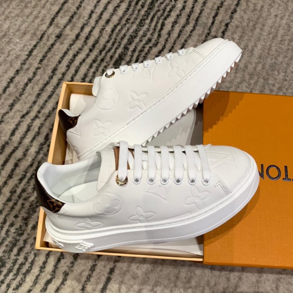 Louis Vuitton Time Out Sneaker White For Women LV - Image 6