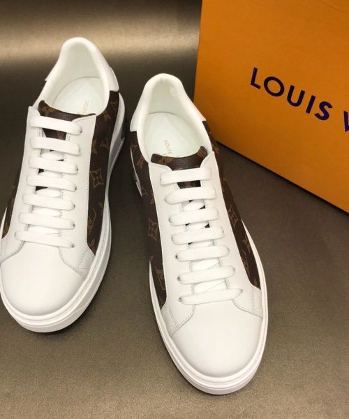 Louis Vuitton Time Out Sneaker White/Brown For Women LV