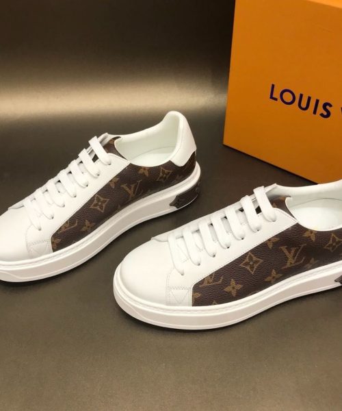 Louis Vuitton Time Out Sneaker White/Brown For Women LV