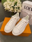 Louis Vuitton Time Out Sneakers Calfskin Leather Spring/Summer Collection, White
