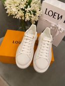 Louis Vuitton Time Out Sneakers Calfskin Leather Spring/Summer Collection, White