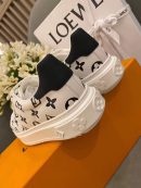 Louis Vuitton Time Out Sneakers White/Black For Women LV