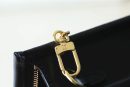1:1 Replica Louis Vuitton Toiletry Pouch on Chain Raffia Natural /Black For Women, Women's Wallets 9.8in/25cm LV M81366