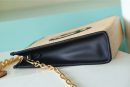 1:1 Replica Louis Vuitton Toiletry Pouch on Chain Raffia Natural /Black For Women, Women's Wallets 9.8in/25cm LV M81366