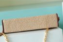1:1 Replica Louis Vuitton Toiletry Pouch on Chain Raffia Natural /Ceramel Brown  For Women, Women's Wallets 9.8in/25cm LV