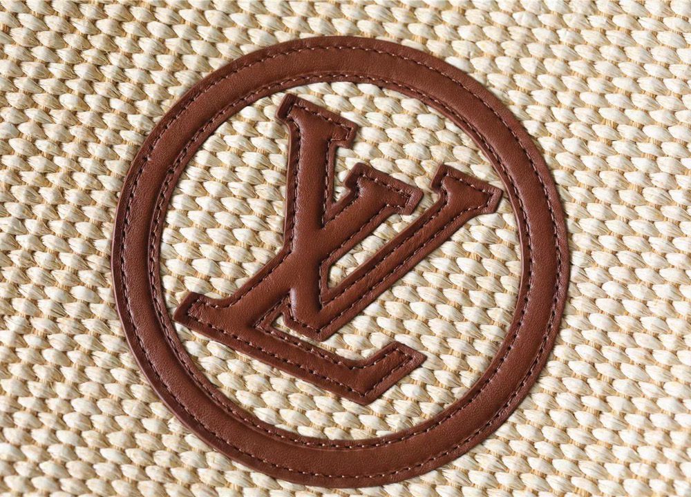1:1 Replica Louis Vuitton Toiletry Pouch on Chain Raffia Natural /Ceramel Brown For Women, Women's Wallets 9.8in/25cm LV