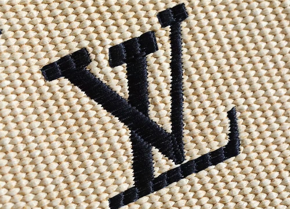 1:1 Replica Louis Vuitton Toiletry Pouch Raffia Natural /Black For Women, Women's Wallets 9.8in/25cm LV
