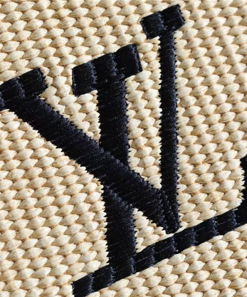 1:1 Replica Louis Vuitton Toiletry Pouch Raffia Natural /Black For Women, Women's Wallets 9.8in/25cm LV