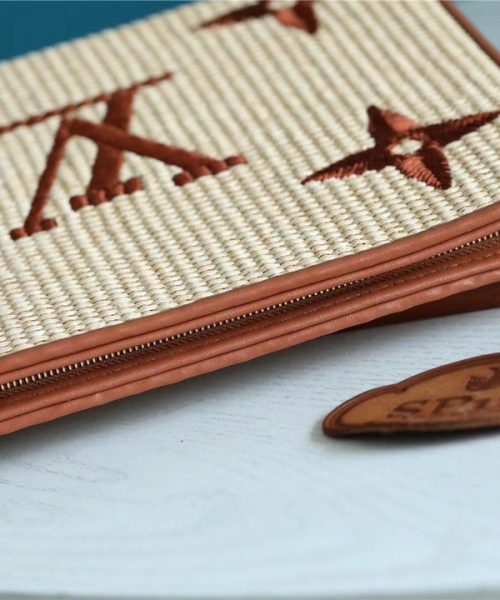 1:1 Replica Louis Vuitton Toiletry Pouch Raffia Natural /Caramel Brown For Women, Women's Wallets 9.8in/25cm LV