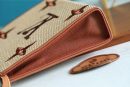 1:1 Replica Louis Vuitton Toiletry Pouch Raffia Natural /Caramel Brown For Women, Women's Wallets 9.8in/25cm LV