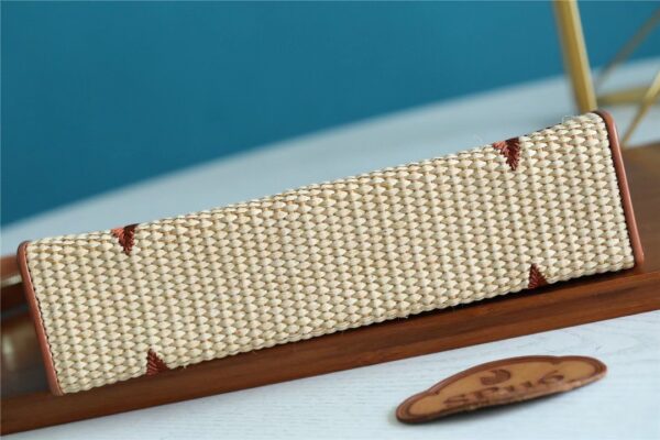 Louis Vuitton Toiletry Pouch Raffia Natural /Caramel Brown For Women, Women's Wallets 9.8in/25cm LV
