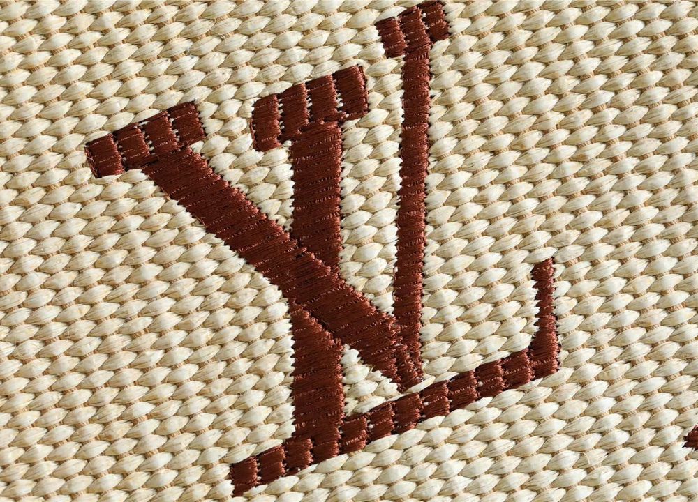 1:1 Replica Louis Vuitton Toiletry Pouch Raffia Natural /Caramel Brown For Women, Women's Wallets 9.8in/25cm LV