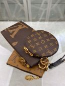 1:1 Replica Louis Vuitton Trio Pouch Monogram Giant/ Monogram Reverse/ Monogram Canvas Pink For Women, Women's Wallets 7.7in/19.5cm LV M68756