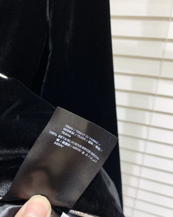 Louis Vuitton Velvet Rhinestones Shawl Blazer Black For Women