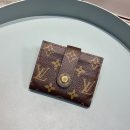 1:1 Replica Louis Vuitton Victorine Card Holder Wallet Monogram Canvas For Women, Women's Wallet 4.7in/12cm LV M66533