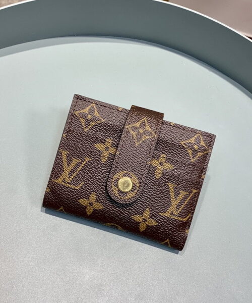 Louis Vuitton Victorine Card Holder Wallet Monogram Canvas For Women, Women's Wallet 4.7in/12cm LV M66533