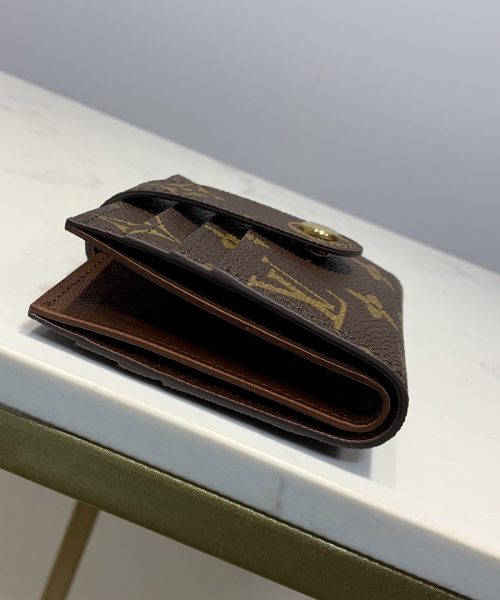 1:1 Replica Louis Vuitton Victorine Card Holder Wallet Monogram Canvas For Women, Women's Wallet 4.7in/12cm LV M66533