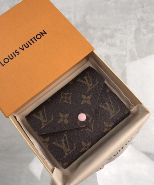 Louis Vuitton Victorine Wallet Canvas Brown For Women, Women's Wallet 3.5in/9.5cm LV M62360