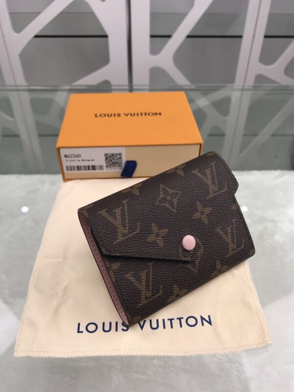 Louis Vuitton Victorine Wallet Canvas Brown For Women, Women's Wallet 3.5in/9.5cm LV M62360