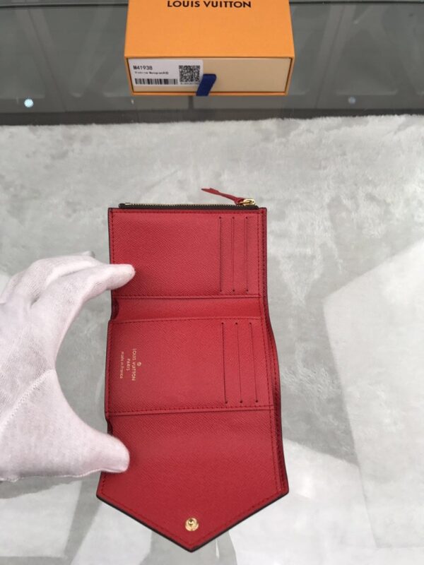 Louis Vuitton Victorine Wallet In Monogram Canvas Red For Women, Women's Wallet 12cm LV M41938