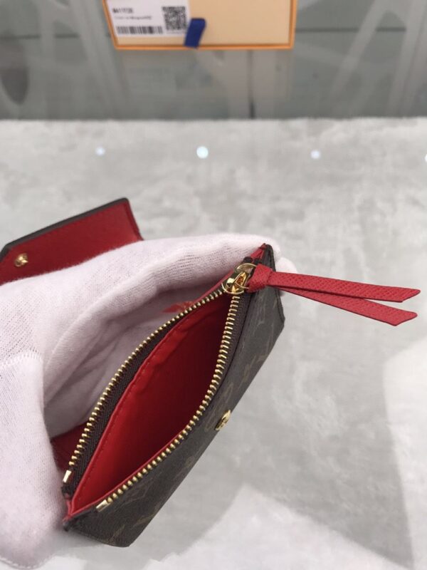 Louis Vuitton Victorine Wallet In Monogram Canvas Red For Women, Women's Wallet 12cm LV M41938