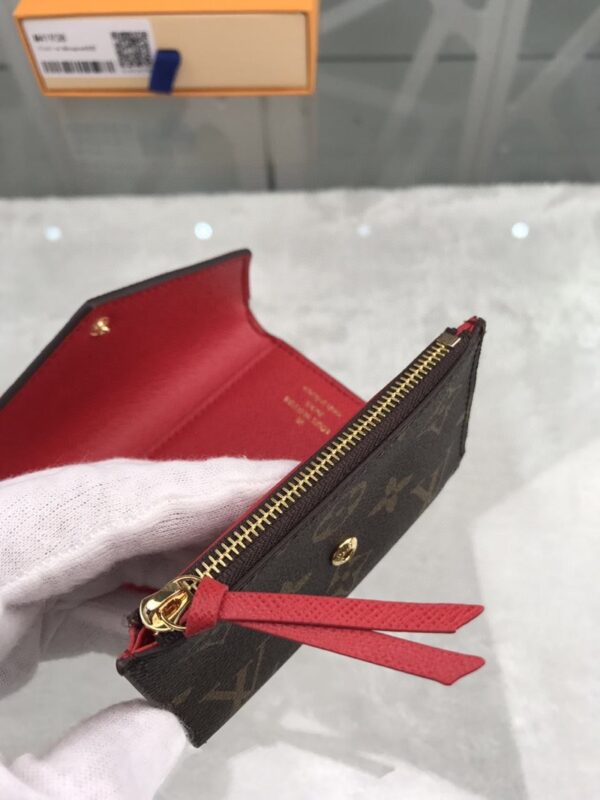 Louis Vuitton Victorine Wallet In Monogram Canvas Red For Women, Women's Wallet 12cm LV M41938