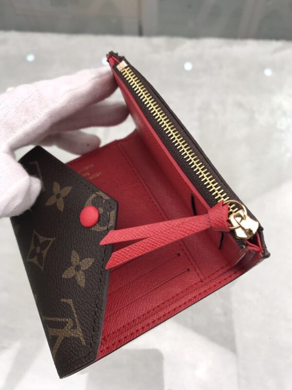Louis Vuitton Victorine Wallet In Monogram Canvas Red For Women, Women's Wallet 12cm LV M41938