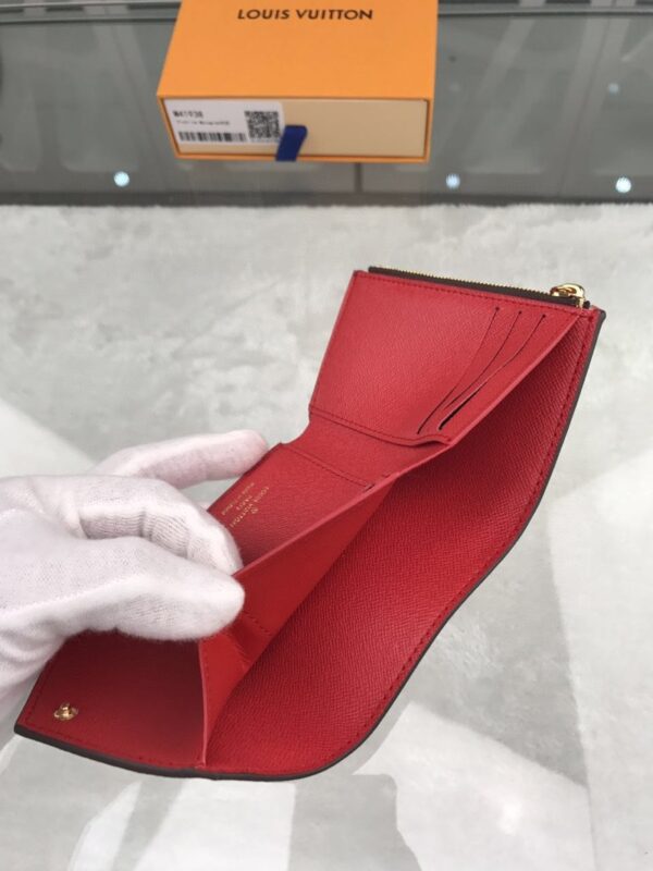 Louis Vuitton Victorine Wallet In Monogram Canvas Red For Women, Women's Wallet 12cm LV M41938