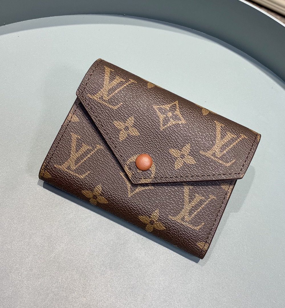 1:1 Replica Louis Vuitton Victorine Wallet Monogram Canvas Brown For Women, Women's Wallet 4.7in/12cm LV