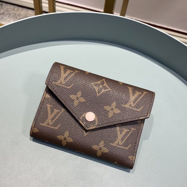 Louis Vuitton Victorine Wallet Monogram Canvas Rose Ballerine Pink For Women, Women's Wallet 4.7in/12cm LV M62360