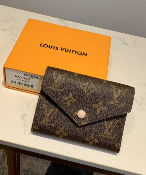 Louis Vuitton Victorine Wallet Monogram Canvas Rose Ballerine Pink For Women, Women's Wallet 4.7in/12cm LV M62360