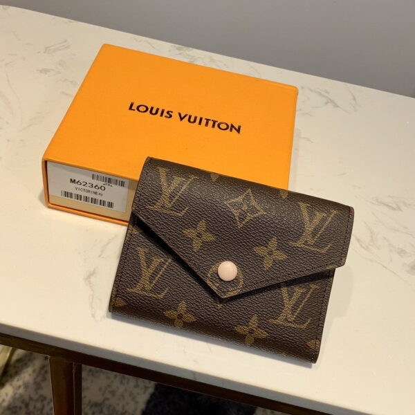 Louis Vuitton Victorine Wallet Monogram Canvas Rose Ballerine Pink For Women, Women's Wallet 4.7in/12cm LV M62360