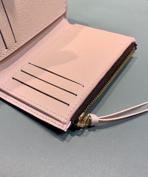 1:1 Replica Louis Vuitton Victorine Wallet Monogram Canvas Rose Ballerine Pink For Women, Women's Wallet 4.7in/12cm LV M62360