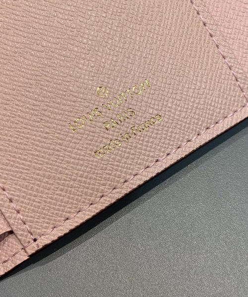 1:1 Replica Louis Vuitton Victorine Wallet Monogram Canvas Rose Ballerine Pink For Women, Women's Wallet 4.7in/12cm LV M62360