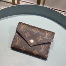 1:1 Replica Louis Vuitton Victorine Wallet Monogram Canvas Rose Ballerine Pink For Women, Women's Wallet 4.7in/12cm LV M62360