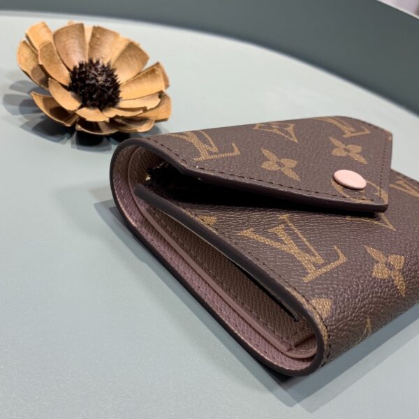 Louis Vuitton Victorine Wallet Monogram Canvas Rose Ballerine Pink For Women, Women's Wallet 4.7in/12cm LV M62360
