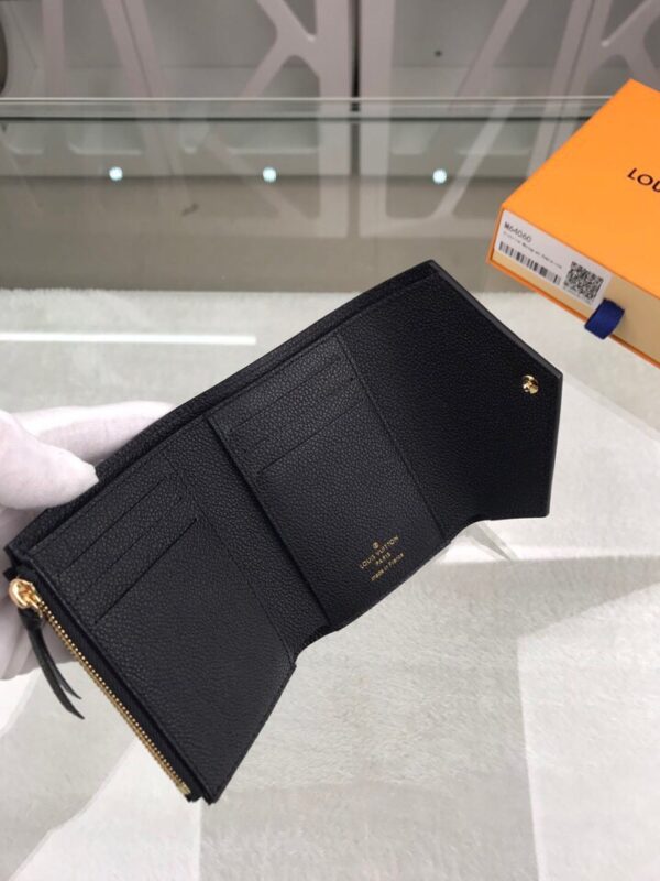 Louis Vuitton Victorine Wallet Monogram Empreinte Black For Women, Women's Wallets 4.7in/12cm LV M64060