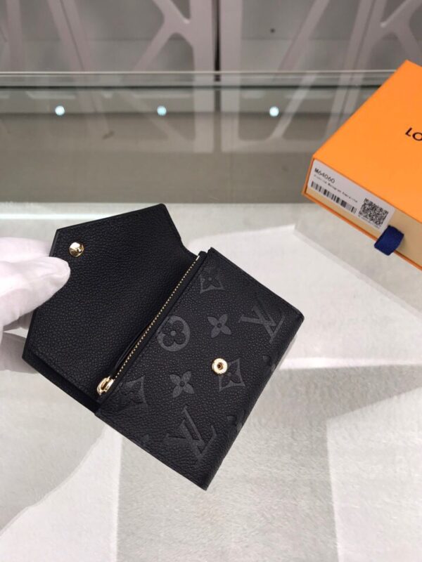 Louis Vuitton Victorine Wallet Monogram Empreinte Black For Women, Women's Wallets 4.7in/12cm LV M64060