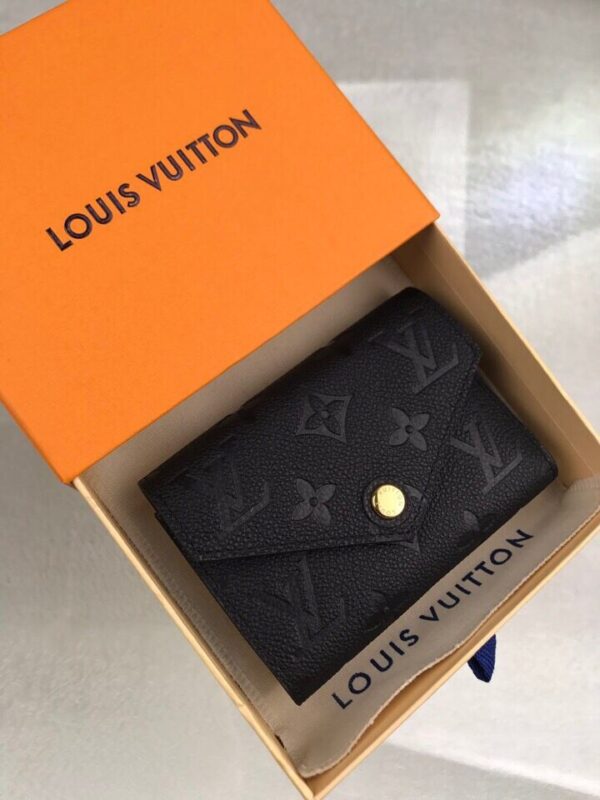 Louis Vuitton Victorine Wallet Monogram Empreinte Black For Women, Women's Wallets 4.7in/12cm LV M64060