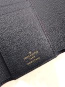 1:1 Replica Louis Vuitton Victorine Wallet Monogram Empreinte Navy Blue/ Red For Women, Women's Wallets 4.7in/12cm LV M64577