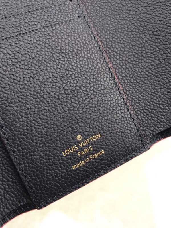 Louis Vuitton Victorine Wallet Monogram Empreinte Navy Blue/ Red For Women, Women's Wallets 4.7in/12cm LV M64577