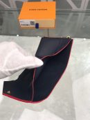 1:1 Replica Louis Vuitton Victorine Wallet Monogram Empreinte Navy Blue/ Red For Women, Women's Wallets 4.7in/12cm LV M64577