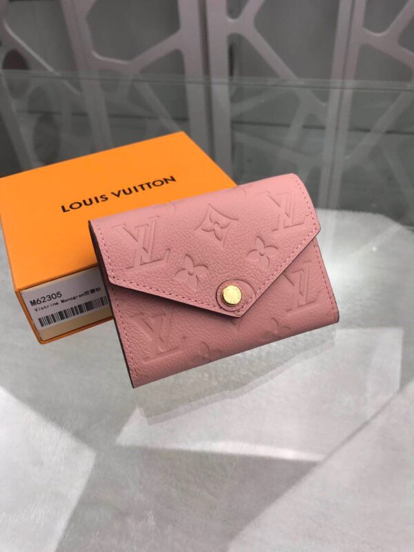 Louis Vuitton Victorine Wallet Monogram Empreinte Pink For Women, Women's Wallets 4.7in/12cm LV