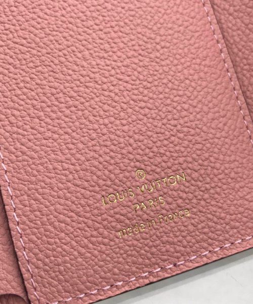 1:1 Replica Louis Vuitton Victorine Wallet Monogram Empreinte Pink For Women, Women's Wallets 4.7in/12cm LV