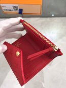 1:1 Replica Louis Vuitton Victorine Wallet Monogram Empreinte Red For Women, Women's Wallets 4.7in/12cm LV 